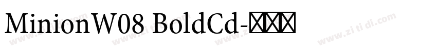 MinionW08 BoldCd字体转换